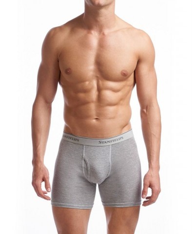 Men's Supreme Cotton Blend Boxer Briefs, Pack of 2 Gray $34.80 Underwear