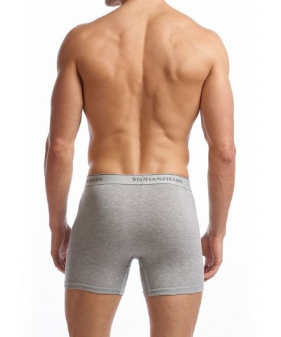 Men's Supreme Cotton Blend Boxer Briefs, Pack of 2 Gray $34.80 Underwear