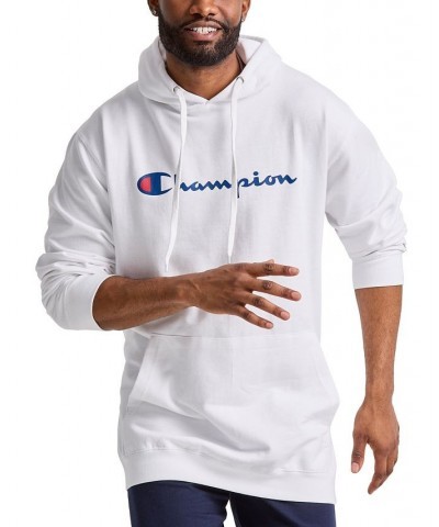 Men's Big & Tall Powerblend Logo Graphic Fleece Hoodie White $25.11 Sweatshirt