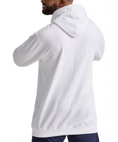 Men's Big & Tall Powerblend Logo Graphic Fleece Hoodie White $25.11 Sweatshirt