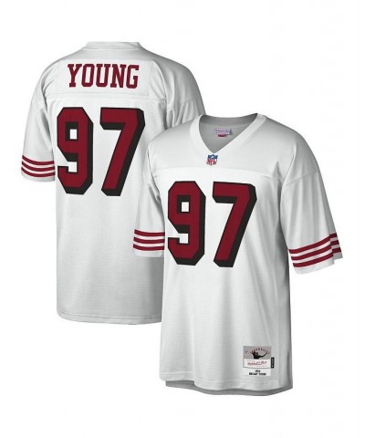 Men's Bryant Young White San Francisco 49ers 1994 Legacy Replica Jersey $57.80 Jersey