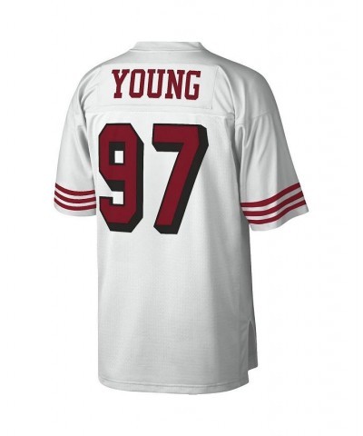 Men's Bryant Young White San Francisco 49ers 1994 Legacy Replica Jersey $57.80 Jersey