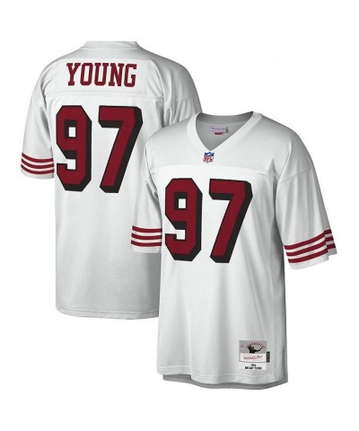 Men's Bryant Young White San Francisco 49ers 1994 Legacy Replica Jersey $57.80 Jersey