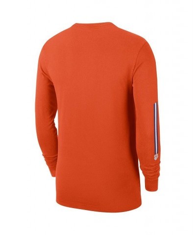 Men's Orange Clemson Tigers Word Long Sleeve T-shirt $16.92 T-Shirts