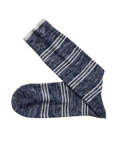 Heather Stripe Socks Blue $10.92 Socks