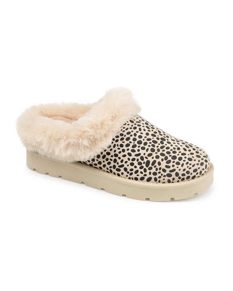 Women's Faux Fur Trim Whisp Slipper Multi $34.40 Shoes