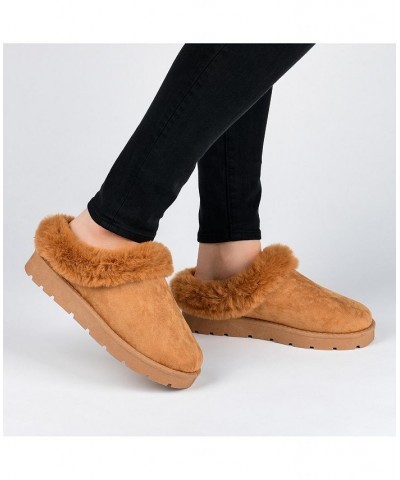 Women's Faux Fur Trim Whisp Slipper Multi $34.40 Shoes