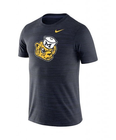 Men's Navy Michigan Wolverines Throwback Logo Velocity Legend Performance T-shirt $31.89 T-Shirts