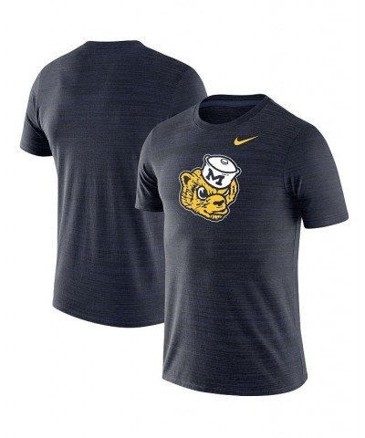 Men's Navy Michigan Wolverines Throwback Logo Velocity Legend Performance T-shirt $31.89 T-Shirts