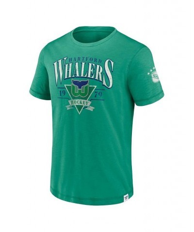 Men's Branded Green Hartford Whalers Elusive Slub T-shirt $19.80 T-Shirts