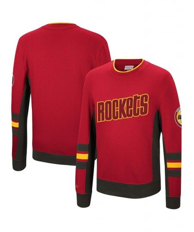 Men's Red Houston Rockets Hardwood Classics Hometown Champs Pullover Sweater $35.42 Sweaters