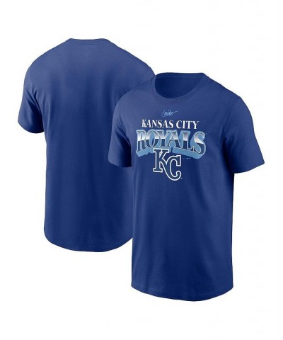 Men's Royal Kansas City Royals Cooperstown Collection Rewind Arch T-shirt $20.25 T-Shirts