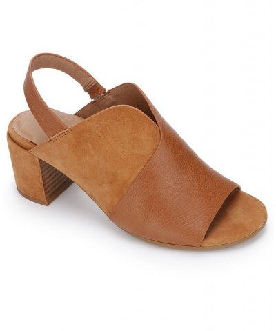 Women's Charlene Hooded Slingback Sandals Brown $62.70 Shoes