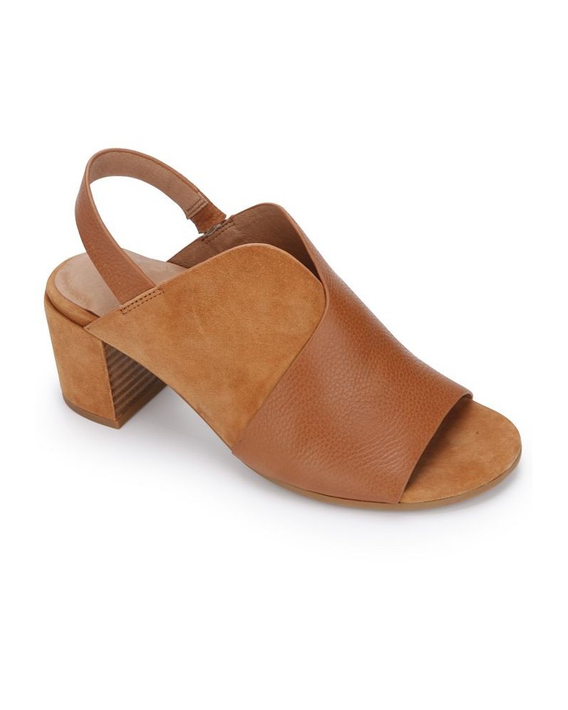 Women's Charlene Hooded Slingback Sandals Brown $62.70 Shoes