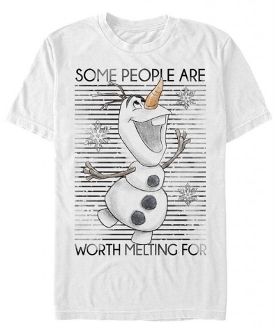 Men's Worth The Melt Short Sleeve Crew T-shirt White $18.89 T-Shirts