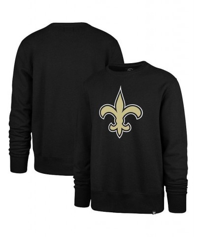 Men's Black New Orleans Saints Imprint Headline Logo Pullover Sweatshirt $24.48 Sweatshirt