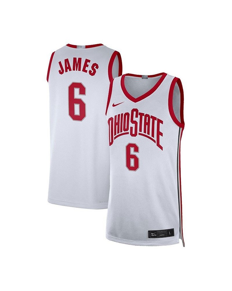 Men's LeBron James White Ohio State Buckeyes Limited Basketball Jersey $41.00 Jersey