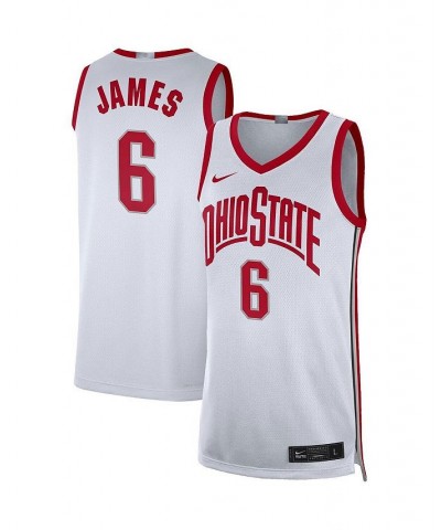 Men's LeBron James White Ohio State Buckeyes Limited Basketball Jersey $41.00 Jersey