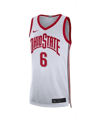 Men's LeBron James White Ohio State Buckeyes Limited Basketball Jersey $41.00 Jersey