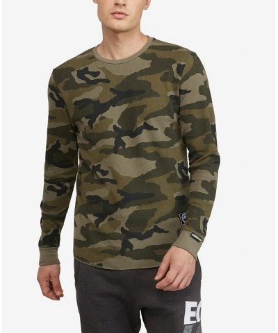 Men's Big and Tall All Over Print Stunner Thermal Sweater PD03 $28.80 Sweaters