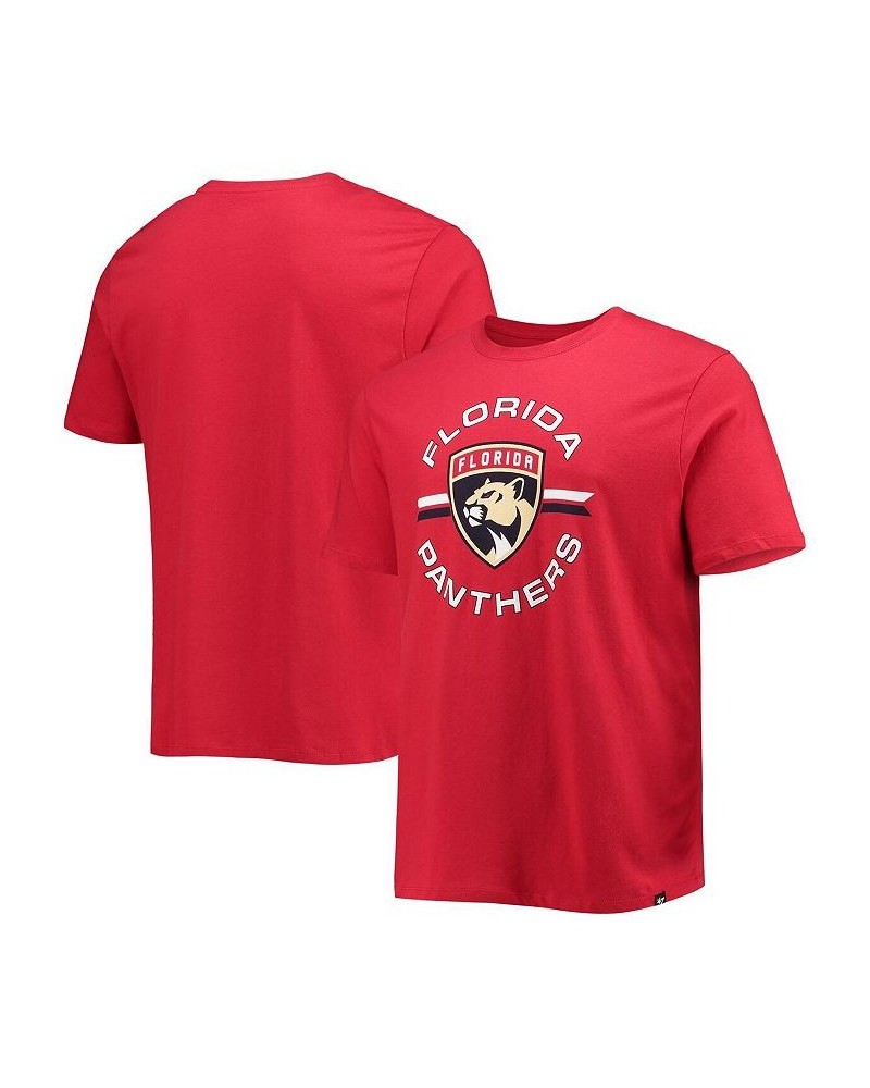 Men's '47 Red Florida Panthers Assist Super Rival T-shirt $18.13 T-Shirts