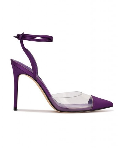 Women's Ferest Ankle Wrap Pumps Purple $39.24 Shoes