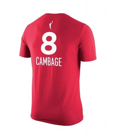 Men's Liz Cambage Red Las Vegas Aces Explorer Edition Name Number T-shirt $14.76 T-Shirts