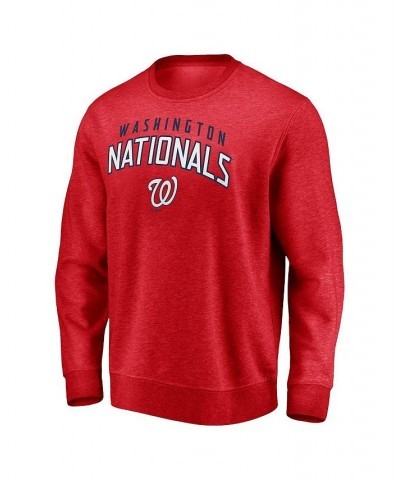 Men's Branded Red Washington Nationals Gametime Arch Pullover Sweatshirt $33.60 Sweatshirt