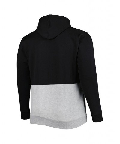 Men's Black and White Chicago White Sox Big and Tall Fleece Half-Zip Hoodie $40.79 Sweatshirt