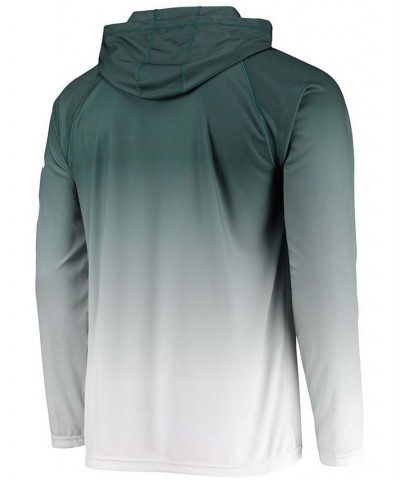 Men's Green Michigan State Spartans Terminal Tackle Omni-Shade UPF 50 Long Sleeve Hooded T-shirt $32.90 T-Shirts