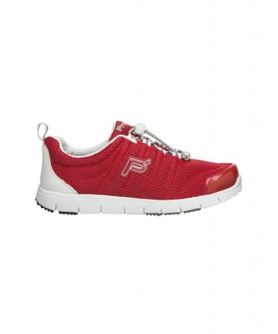 Women's Travel Walker Ii Sneaker Red $40.50 Shoes