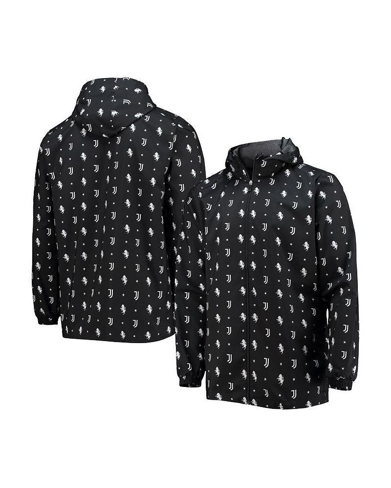 Men's Black Juventus AEROREADY Full-Zip Hoodie Windbreaker Jacket $45.00 Jackets