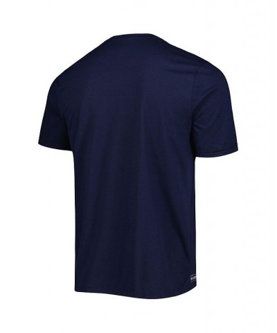 Men's Navy Houston Texans Combine Authentic Ball Logo T-shirt $15.51 T-Shirts