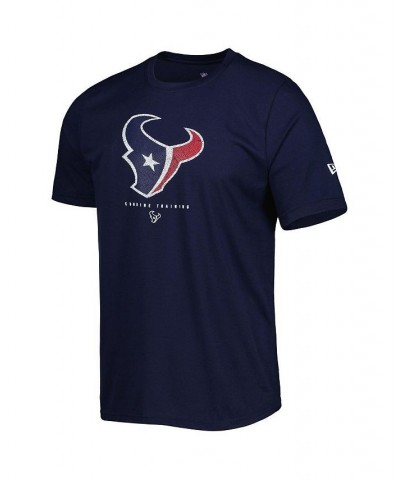 Men's Navy Houston Texans Combine Authentic Ball Logo T-shirt $15.51 T-Shirts