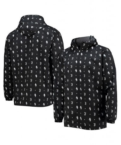 Men's Black Juventus AEROREADY Full-Zip Hoodie Windbreaker Jacket $45.00 Jackets