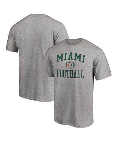 Men's Branded Heathered Gray Miami Hurricanes First Sprint Team T-shirt $10.66 T-Shirts