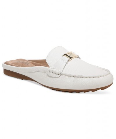 Dejaa Memory Foam Mule Loafer Flats White $42.79 Shoes