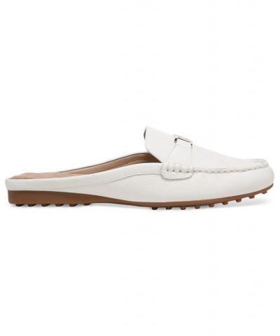 Dejaa Memory Foam Mule Loafer Flats White $42.79 Shoes