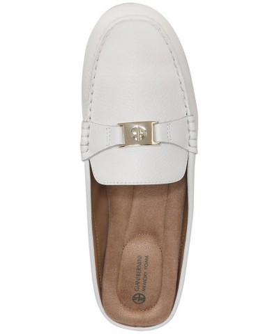 Dejaa Memory Foam Mule Loafer Flats White $42.79 Shoes