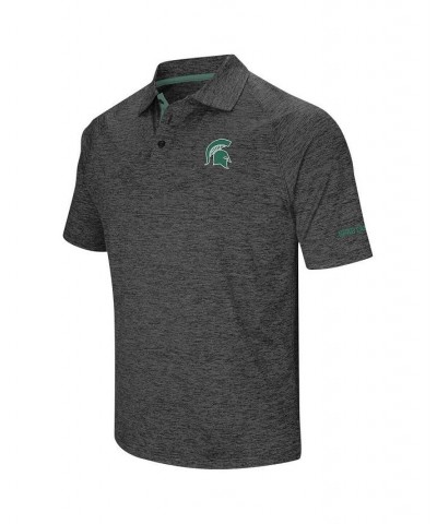 Men's Black Michigan State Spartans Big and Tall Down Swing Polo Shirt $27.00 Polo Shirts