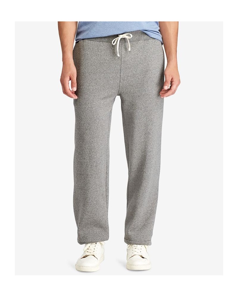 Men's Big & Tall Cotton-Blend-Fleece Pants Gray $66.15 Pants