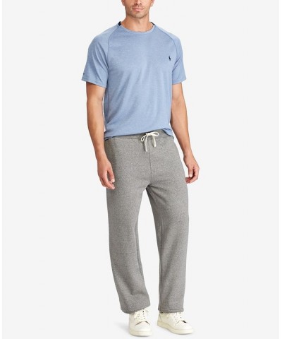 Men's Big & Tall Cotton-Blend-Fleece Pants Gray $66.15 Pants