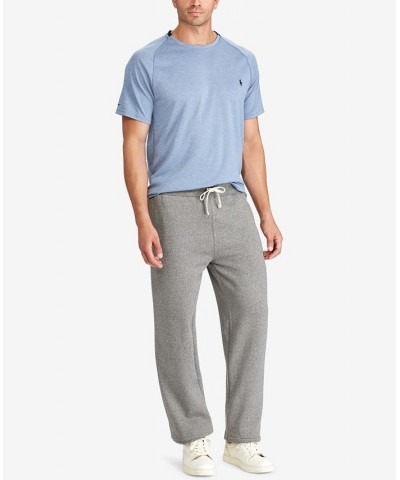 Men's Big & Tall Cotton-Blend-Fleece Pants Gray $66.15 Pants