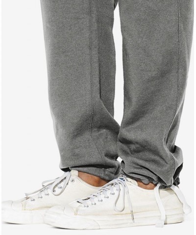 Men's Big & Tall Cotton-Blend-Fleece Pants Gray $66.15 Pants