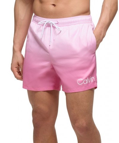 Men's 5" OmbrÉ Gradient Stripe Swim Trunks PD06 $18.12 Swimsuits