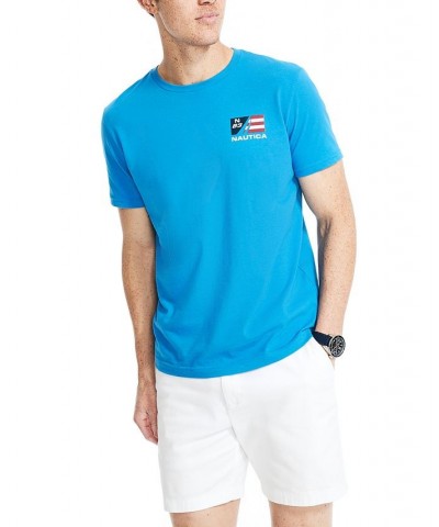 Men's Sustainably Crafted Sailing Team Graphic T-Shirt Blue $15.30 T-Shirts