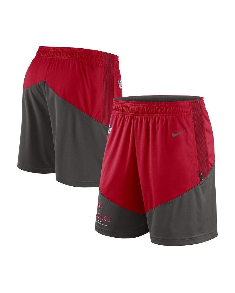 Men's Red, Pewter Tampa Bay Buccaneers Primary Lockup Performance Shorts $31.89 Shorts