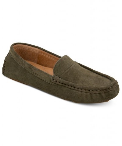 Women's Mina Driving Loafer Flats Green $90.65 Shoes