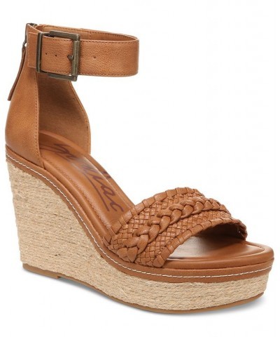 Women's Sabeen Ankle-Strap Espadrille Wedge Sandals PD01 $40.33 Shoes