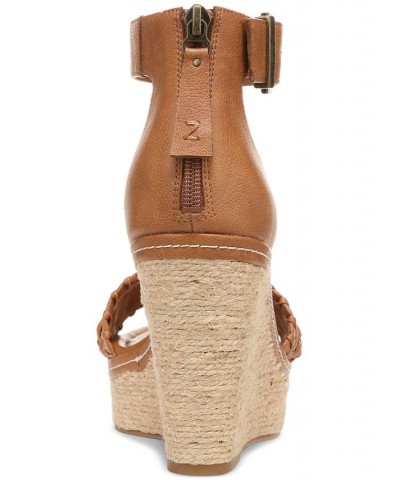 Women's Sabeen Ankle-Strap Espadrille Wedge Sandals PD01 $40.33 Shoes